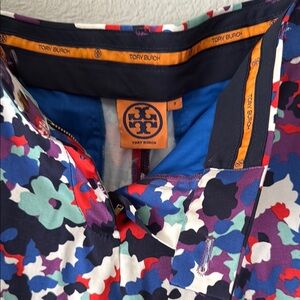 Tory Burch Colorful Abstract Print Pant